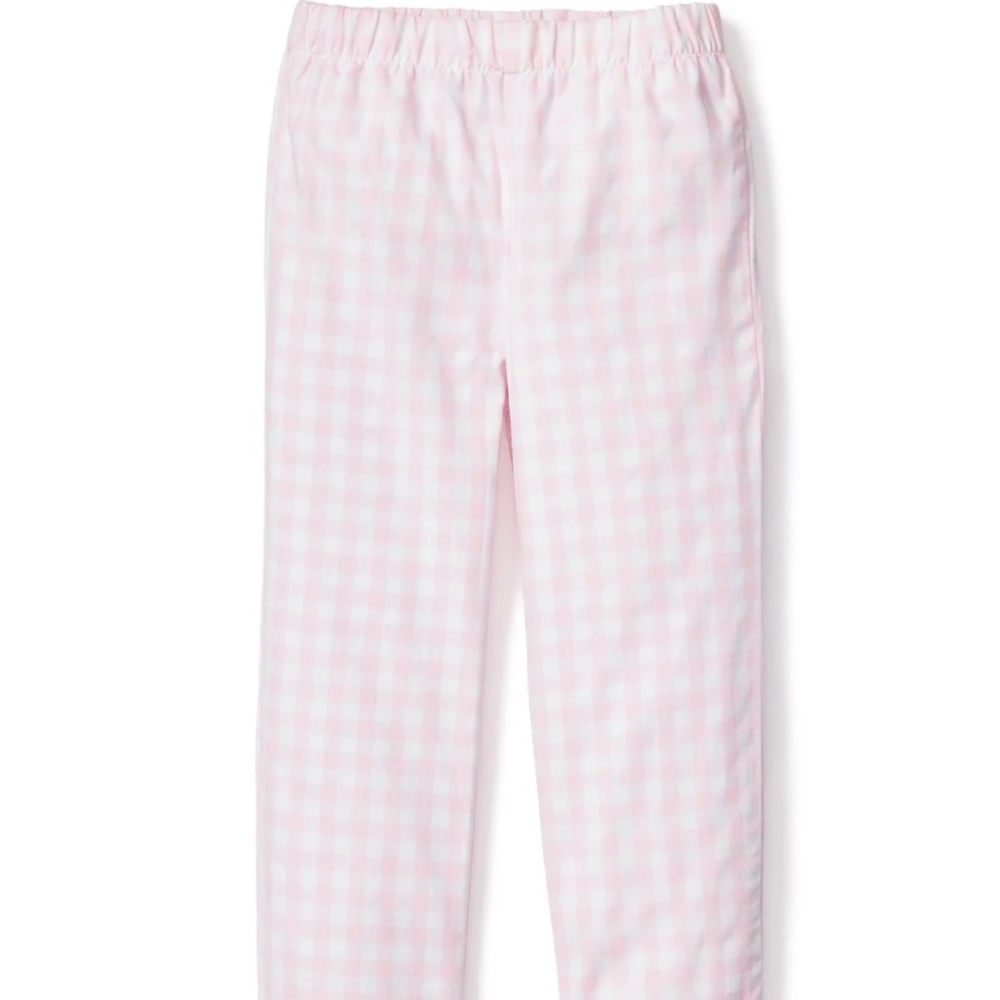Petite Plume Pink Gingham Pajama Pants Sz 12
